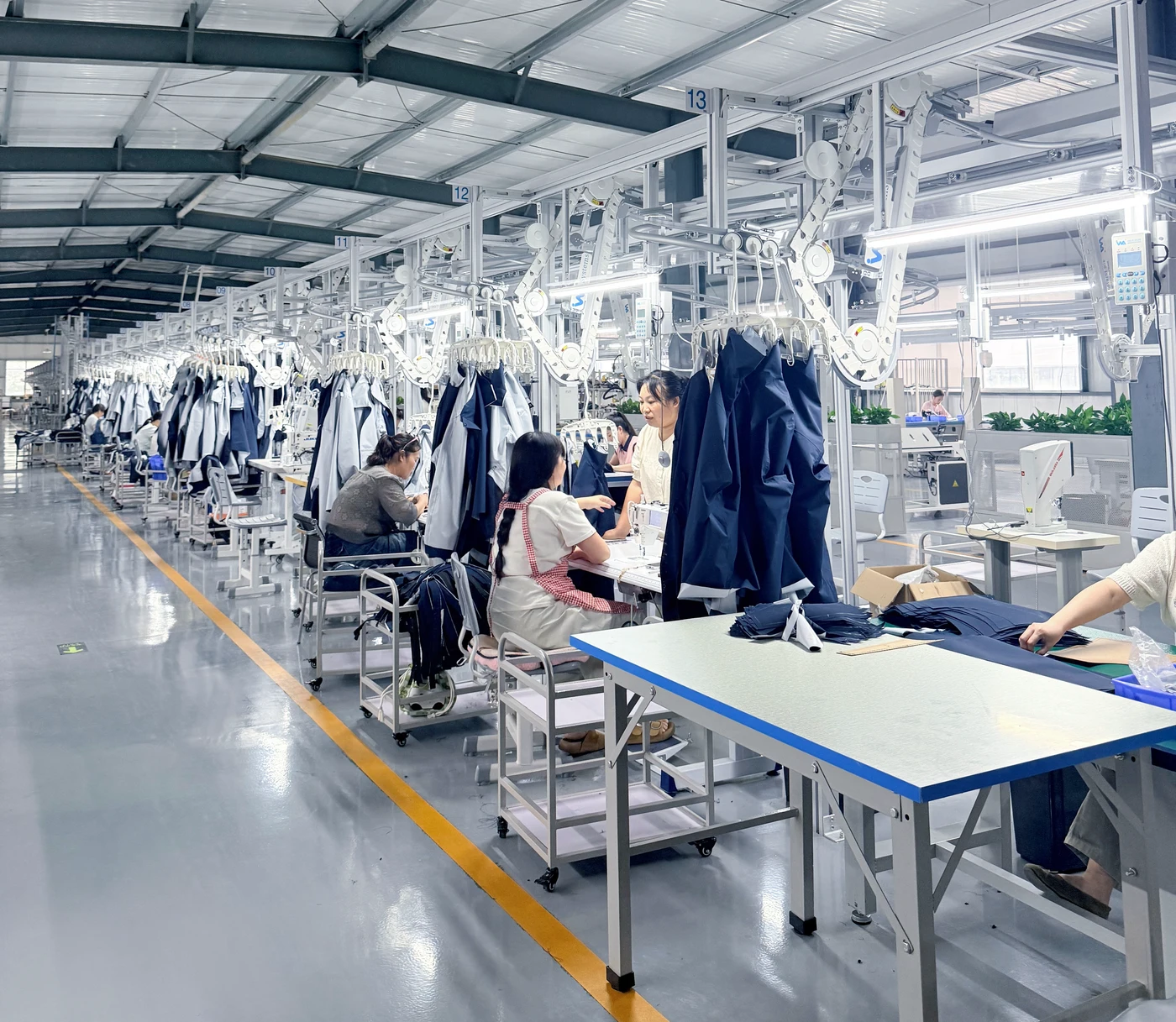 Inside our outdoor jacket production facility