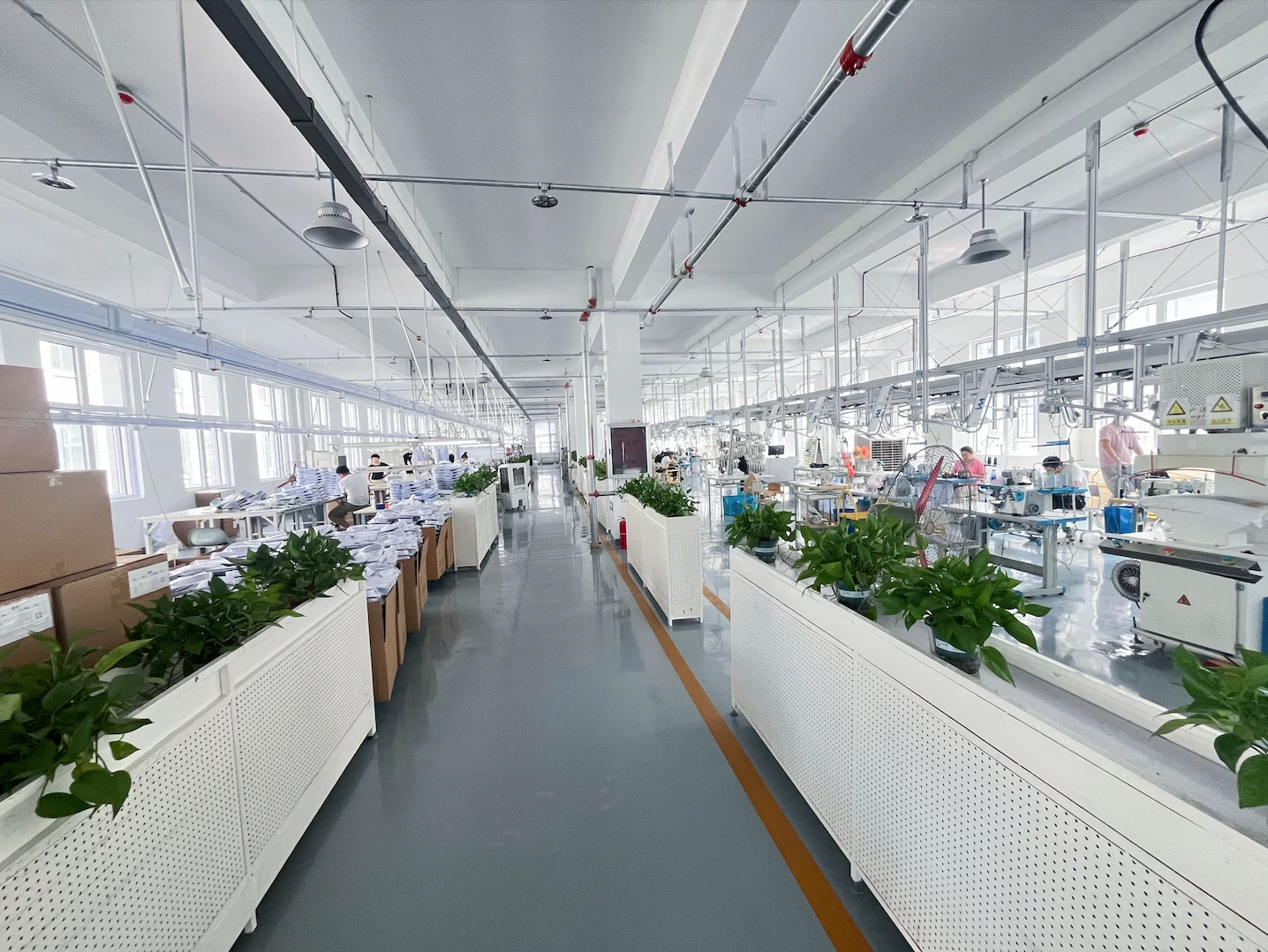 Inside our shirt production facility
